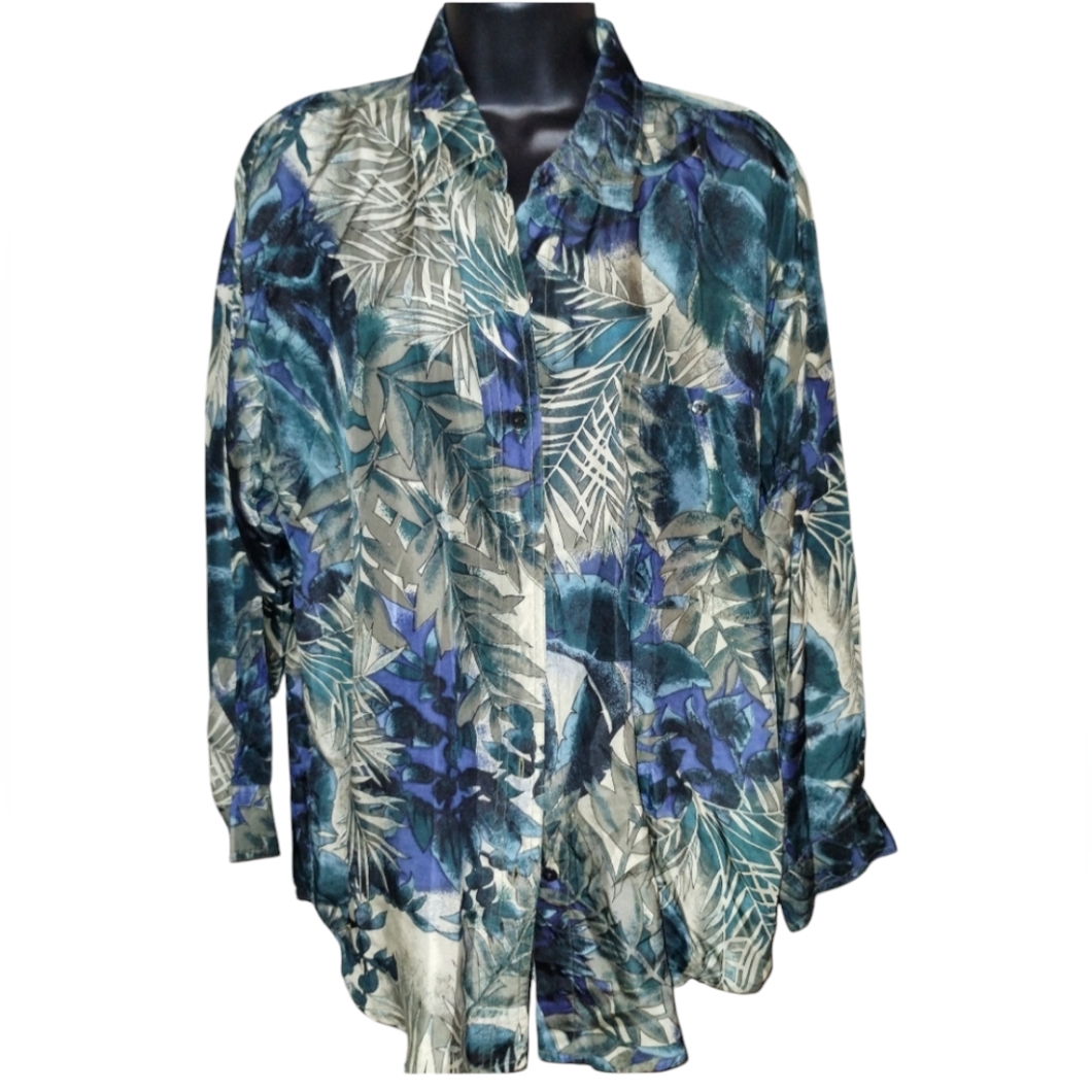 Whistles 100% Silk Blouse Size M Great Condition, Full Cut Long Sleeve